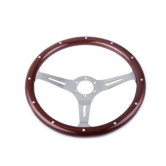 Genuine Wood Grain Steering Wheel Classic 380mm