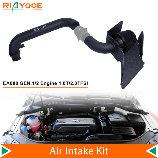 Volkswagen Golf MK5 MK6 GTI Cold Air Intake Kit also fits Passat Audi TT A3 Skoda Octavia EA888 GEN2 1.8T 2.0T