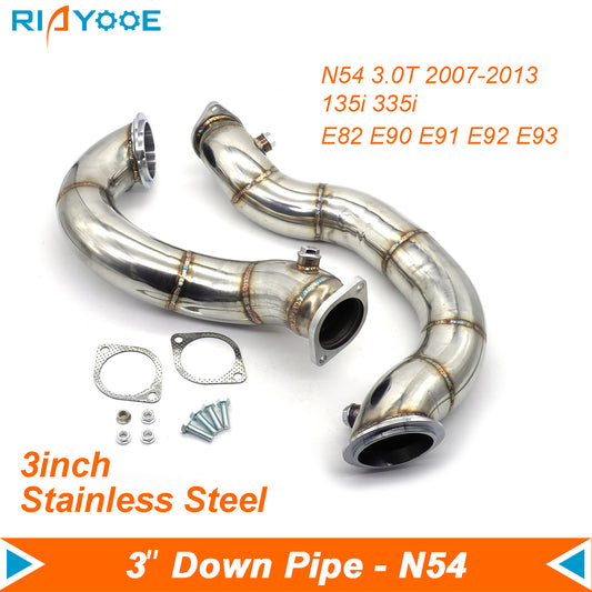 BMW N54 335i 135i 3" Stainless Steel Turbo Downpipe Exhaust