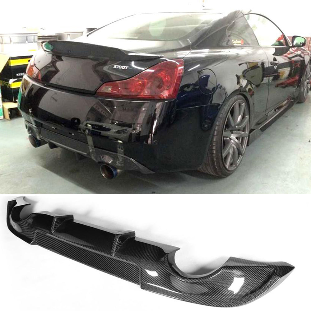 Nissan Skyline 370gt Coupe Black Rear Diffuser