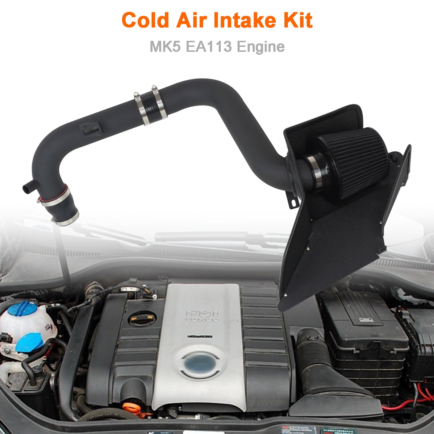 Volkswagen Golf MK5 MK6 GTI Cold Air Intake Kit also fits Passat Audi TT A3 Skoda Octavia EA888 GEN2 1.8T 2.0T