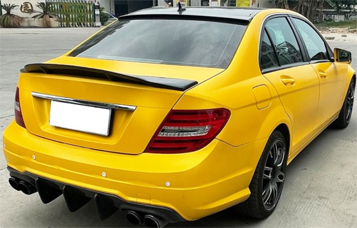 C200 Rafter Mercedes Benz C-Class C200 W204 C63 Sedan - Renntech Style Rear Boot S ...